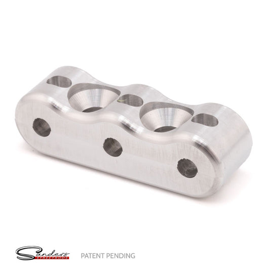 U-Drill (5/32"-5/16") Universal Small Billet Triple Line Clamp (2 Pack)