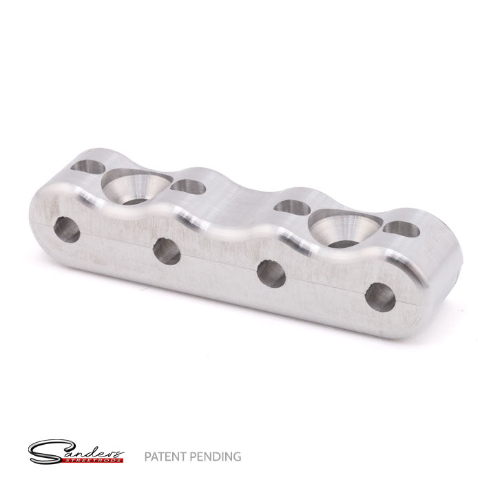 U-Drill (5/32"x5/16") Universal Small Billet Quad Line Clamp (2 Pack)