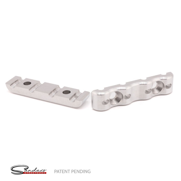U-Drill (5/32"x5/16") Universal Small Billet Quad Line Clamp (2 Pack)