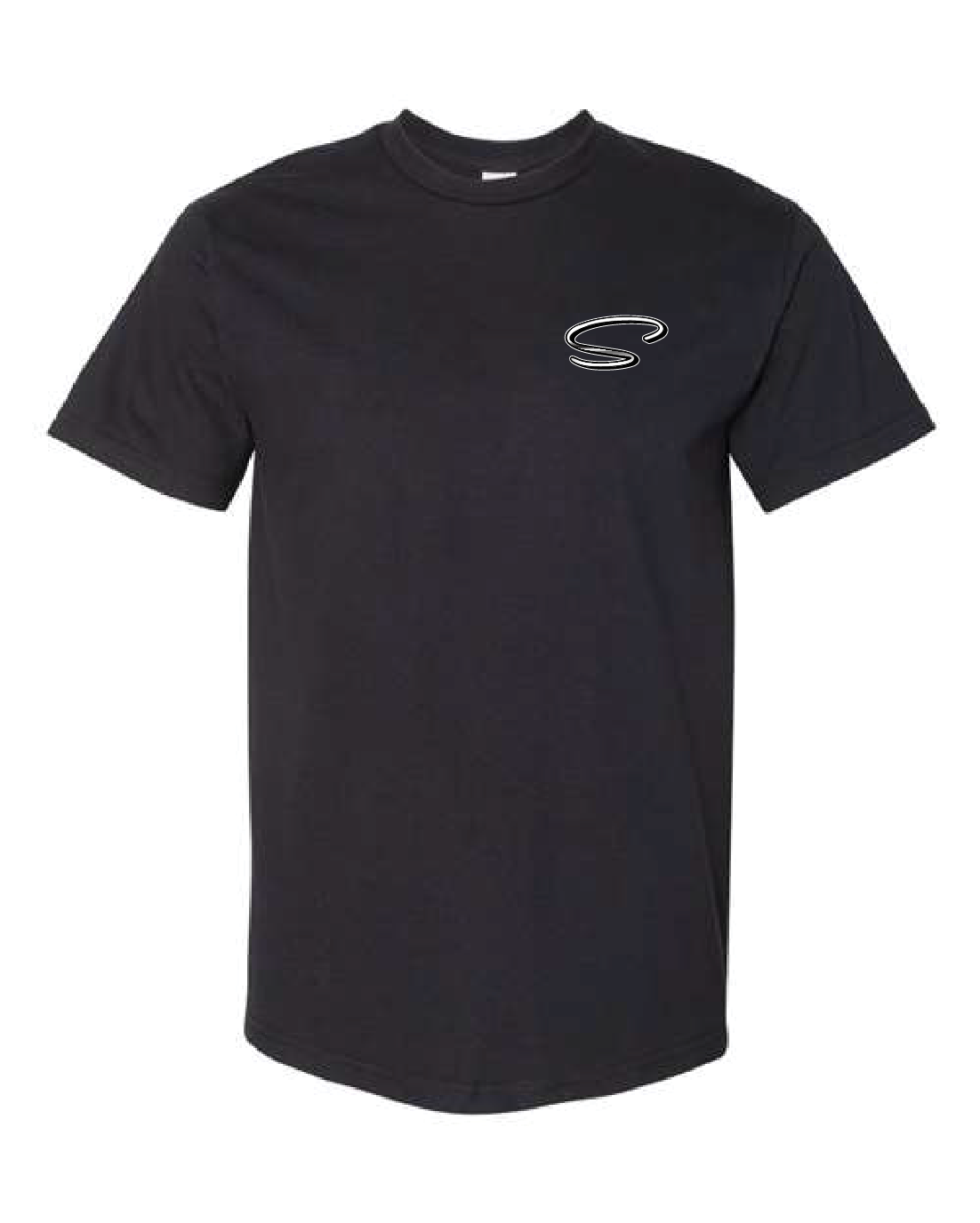 Black "Blue Print" T-Shirt