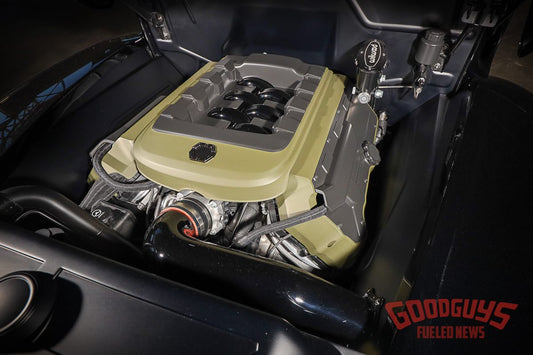 GoodGuys Fuel Curve 1948 Ford F1 Build - Sanders Ford Coyote Valve Covers