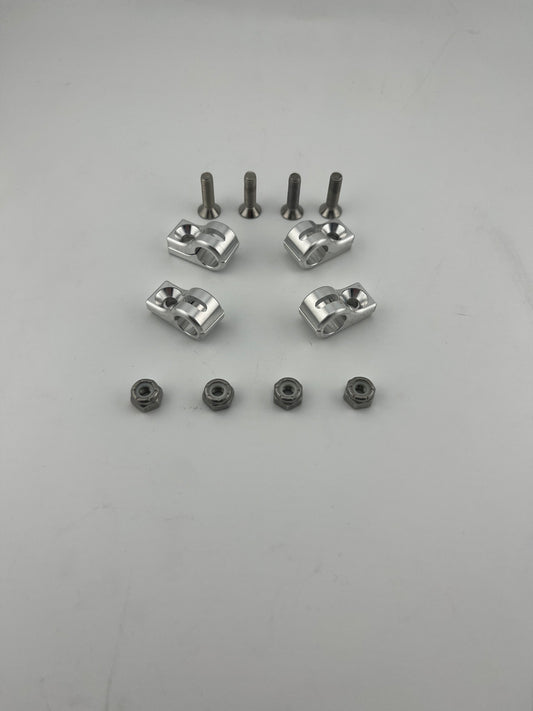 Pre-Drill (3/8) Single Two Piece Line Clamp (4 pack)