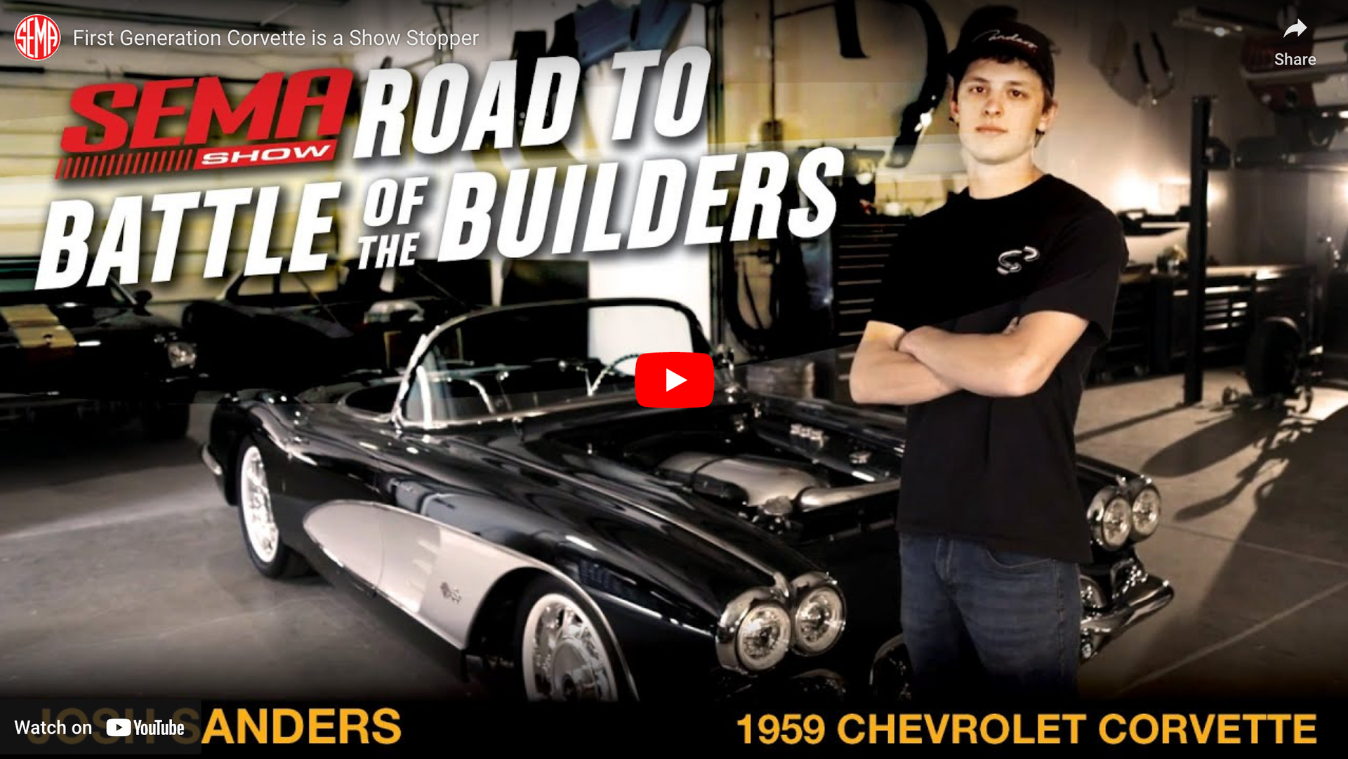 Load video: Video Josh Sanders - SEMA Road to Battle of the Builders