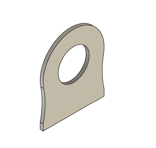 OEM Brake Line Bulkhead Tab (Weld on)