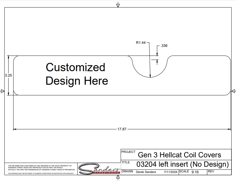 6.2L Gen 3 Hellcat Coil covers