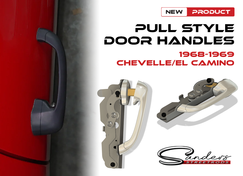 1968-1969 Chevrolet Chevelle/El Camino Exterior pull Door handles !Pre-Order! (Set)