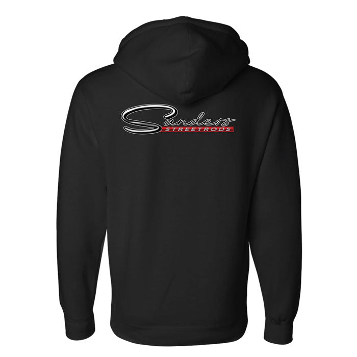 Black Hoodie with Logo Front and Back