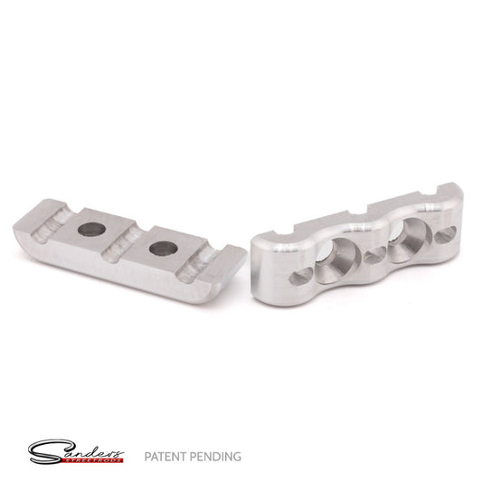 U-Drill (5/32"-5/16") Universal Small Billet Triple Line Clamp (2 Pack)